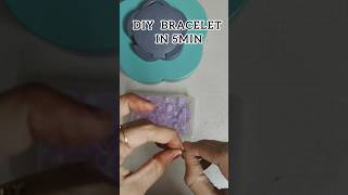 DIY BRACELET IN 5 MIN #DIYjewelry #handmade #BraceletGoals #diy #rubberband #beads #easycrafts