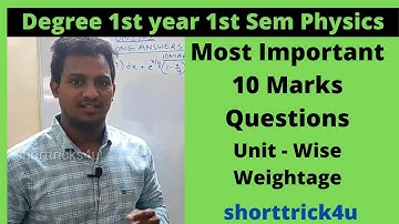 Physics InTelugu l Most 10 Mark