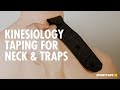 Kinesiology Taping for Upper Trapezius & Neck Pain - How to Apply K Tape for Neck Stiffness