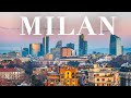 Flying over milan italy 4k u1 hour ambient drone film  music for beautiful relaxation