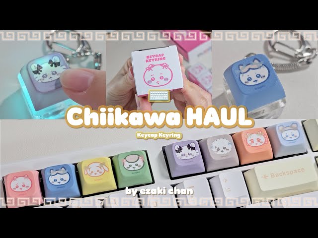 Korea Chiikawa ] Keycap Keychain 1BOX Unboxing🤍 ⌇ Tried