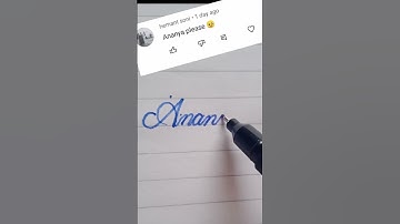Ananya name write in cursive writing #cursive#writing#beautiful#name#ananya#shorts#feed#shorts#clip