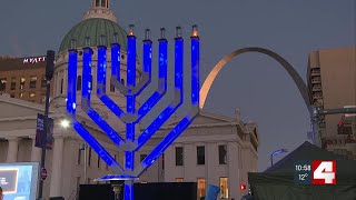 St. Louis Jewish community stands in solidarity with Bondi Beach at Chanukah Menorah Lighting Cer...