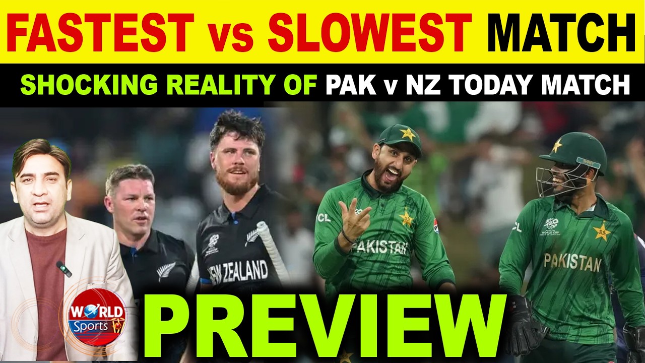 NZ with highest strike rate will compete PAK today | Pitch Report & Weather Update | T20 WC 2026