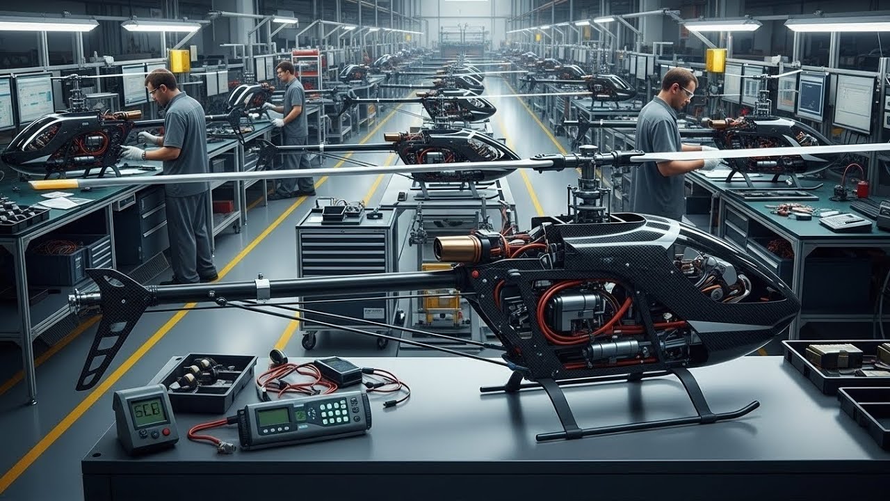 Heli Factory Inside the RC Helicopter Factory | Real Manufacturing Process from ...