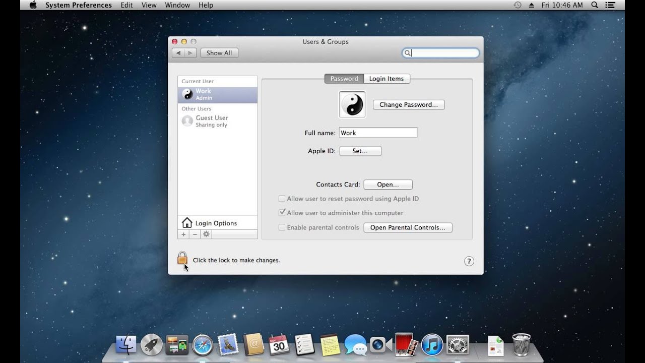 adjust mac startup programs