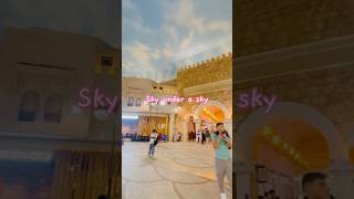 #Dubai sky 🇦🇪Sky under a sky.Touch the cloud in Dubai. #fyp #clouds #sky artificial #nature