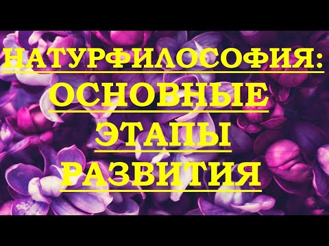 Натурфилософия: основные этапы развития.