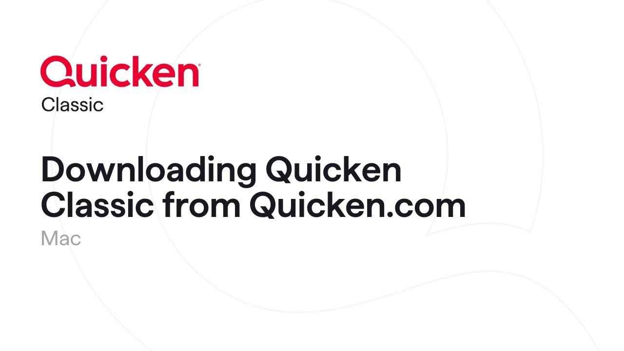 Quicken Classic for Windows   How to download Quicken Classic from Quickencom