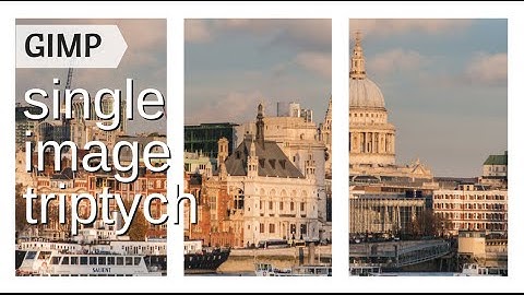 Create a Single Image Triptych in GIMP - a reusable template overlay for your photos