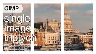 Create a Single Image Triptych in GIMP - a reusable template overlay for your photos
