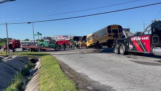 One man dead but no students hurt in Valdosta school bus crash