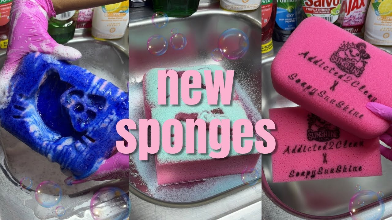 New Sponges ASMR 🧽🩷🫧🎀
