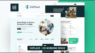 CoPlace – Modern Elementor Template Kit for Coworking Spaces