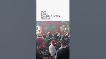 Demo di Mako Brimob Kwitang Ricuh Lagi #shorts
