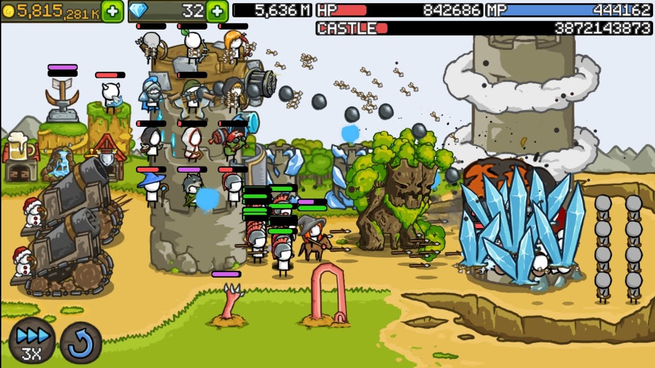 Grow Castle Fire Town Cannons Infinite Colony Build Guide 