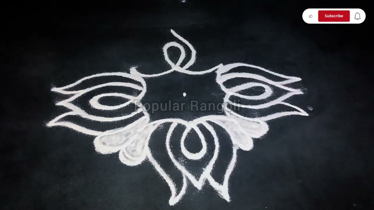 Easy beautiful lotus kolam|Kutty kolam|Small rangoli kolam|Daily kolam|Daily rangoli|Easy kolam||