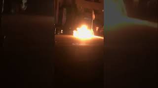 Mustang On Fire After Revving Engine So Many Times 