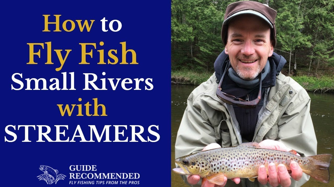 Streamer Fly Fishing in a Small River 