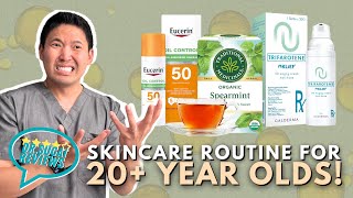 Dermatologist Reviews: 20 Year Old Skincare Routine!