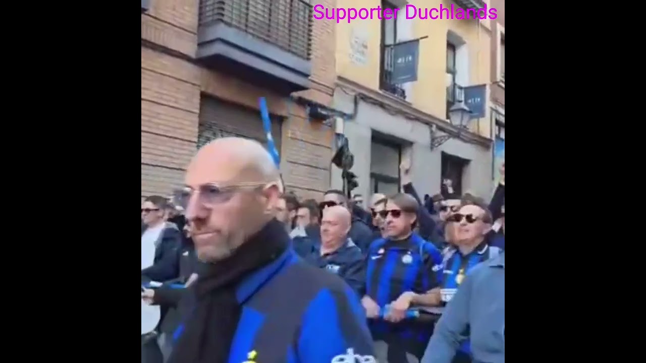 Curva Nord Milano a Madrid