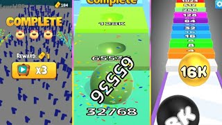 Number Ball 3D Merge Games vs Ball Run Infinity vs Merge Number Run Master iOS / Android gameplay