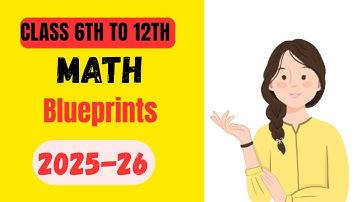 Class 6th to 12th Math Blueprints 2025-26 // Math Blueprints // #pseb #blueprint 