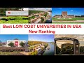 Top LOW COST UNIVERSITIES IN USA New Ranking