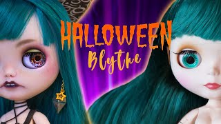 Halloween  Blythe 🕷🦇🕷 Как сделать ведьмочку из куклы и волшебную   баночку из эпоксидной смолы