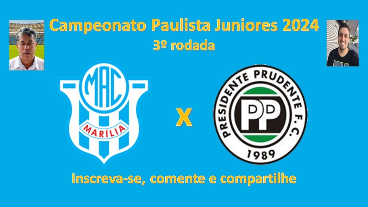 Marilia 2 x 3 Presidente Prudente | Narração Cléber Lima e Reportagens ...