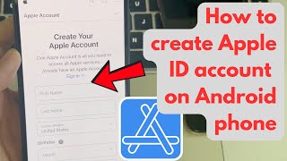 How to create Apple ID account on Android phone