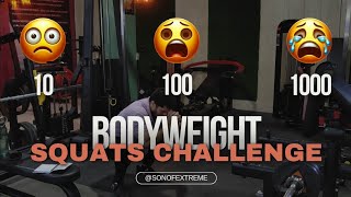 1000 Bodyweight Squats 😱