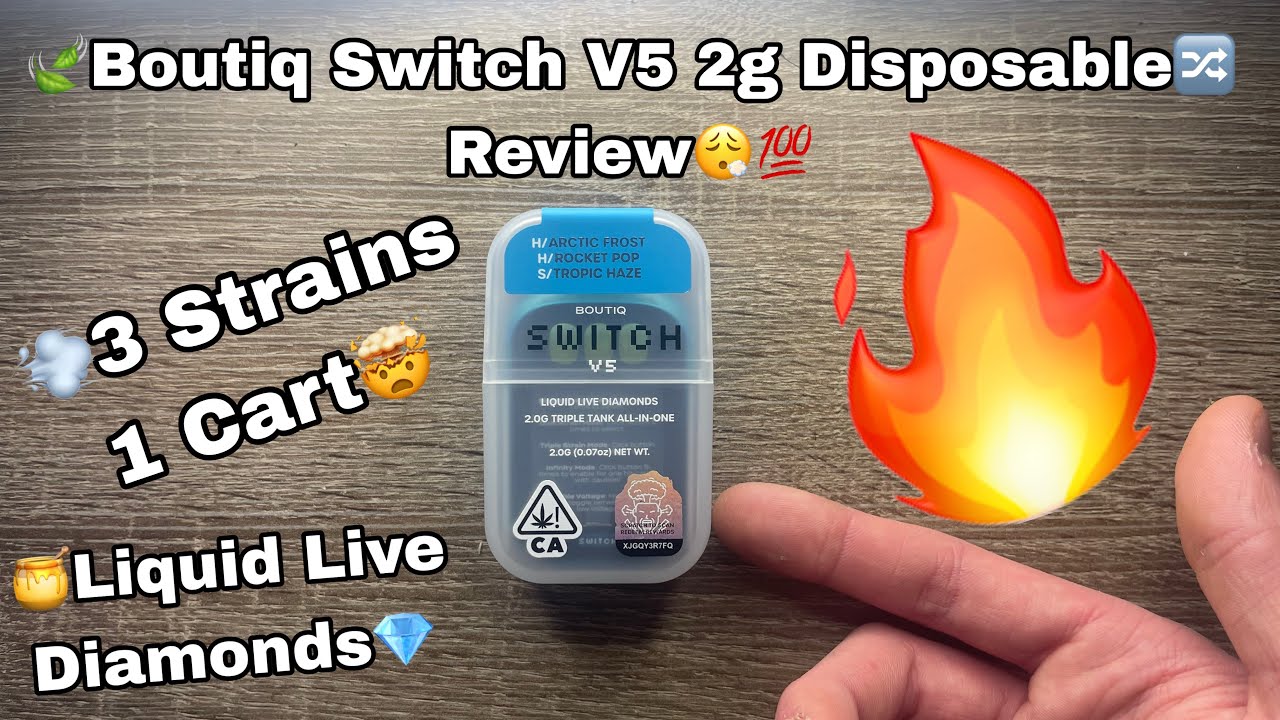 Обзор Boutiq Switch 2g V5 🍃🔀 Одноразовая тележка Triple Tank AIO⛽️🛒 Живые жидкие бриллианты💎💨