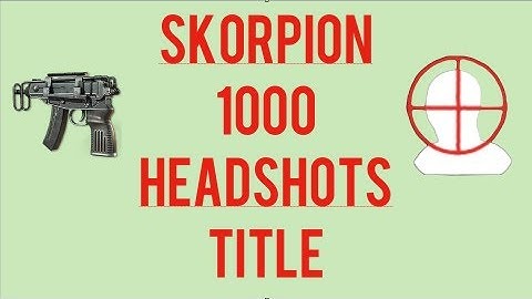 MW3 Skorpion Gold 1000 Headshots Title