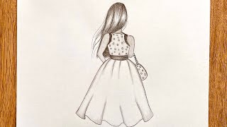 How to draw a round girl step by step for beginners-Pencil Sketchرسم سهل/رسم فتاة??مستديرةبالخطوات