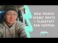 Scenic Route Through New Mexico + Free Camping in Flagstaff, Arizona | Minivan Camper | Van Life |