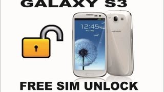 Galaxy S3 SIM Unlock FREE in 5 minutes (english)