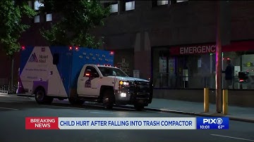 8-year-old boy falls down trash compactor of East Harlem building