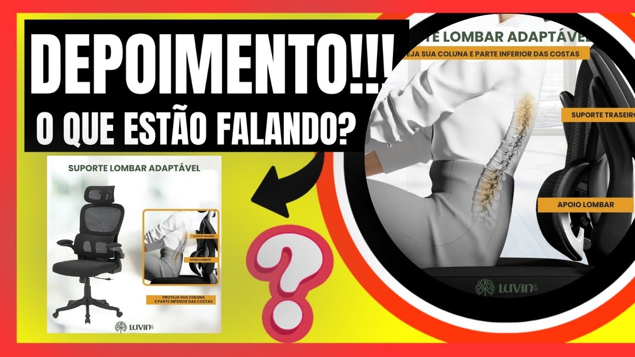 Cadeira Escritório Ergonômica Genebra B500 Luvinco Cor Preto Com Suporte Lombar Estofado Mesh 2026