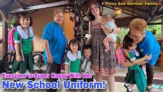 Download lagu Time is so Fast Everyone is So Happy To see Ella Wearing her New School Uniform in the Philippines!