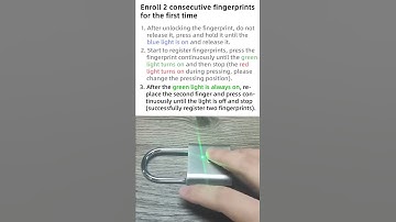 Smart fingerprint padlock: This video will guide you step by step how to use it!