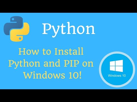 How to install python and pip in window 10