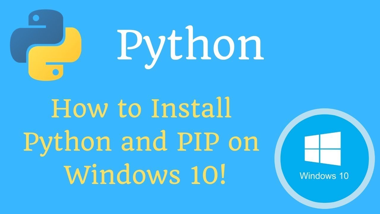 How to install python and pip in window 10 - YouTube