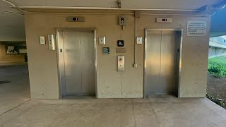 Retake & Checkup: Otis Mod. By ERM Traction Main Elevators at University of Hawaii at Manoa (Lower)