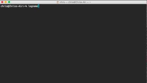 Linux Basics: Show the current logged in user