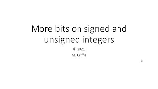 More bits on signed vs. unsigned integers