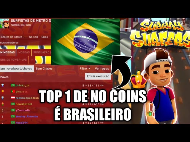 NOVO RECORD NO COINS 4:10.75 Subway Surfers !! 