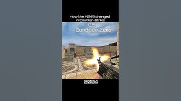 How M249 changed in Counter Strike #cs #cs16 #cssource #csgo #cs2 #cshistory #retrogaming
