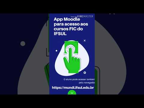 Baixando o app Moodle para acessar os cursos FIC do IFSul