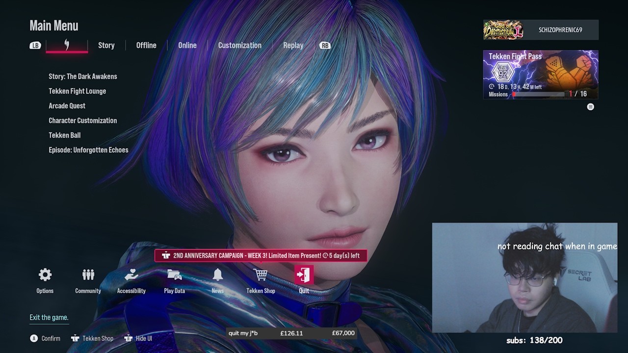 giving myself brain damage every time i lose